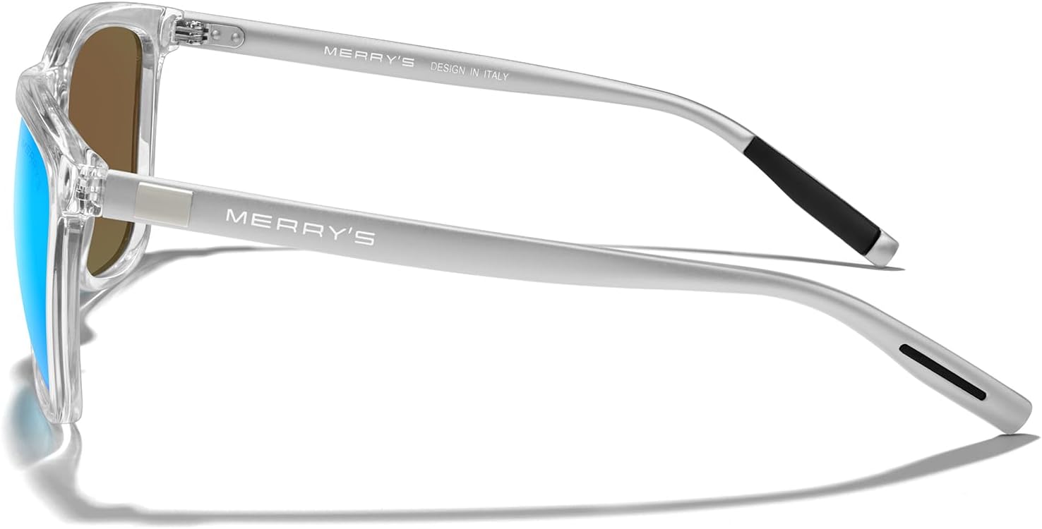 MERRY'S Unisex Polarized Sunglasses for Women Men Classic Retro Designer Style Aluminum Legs - Image 3