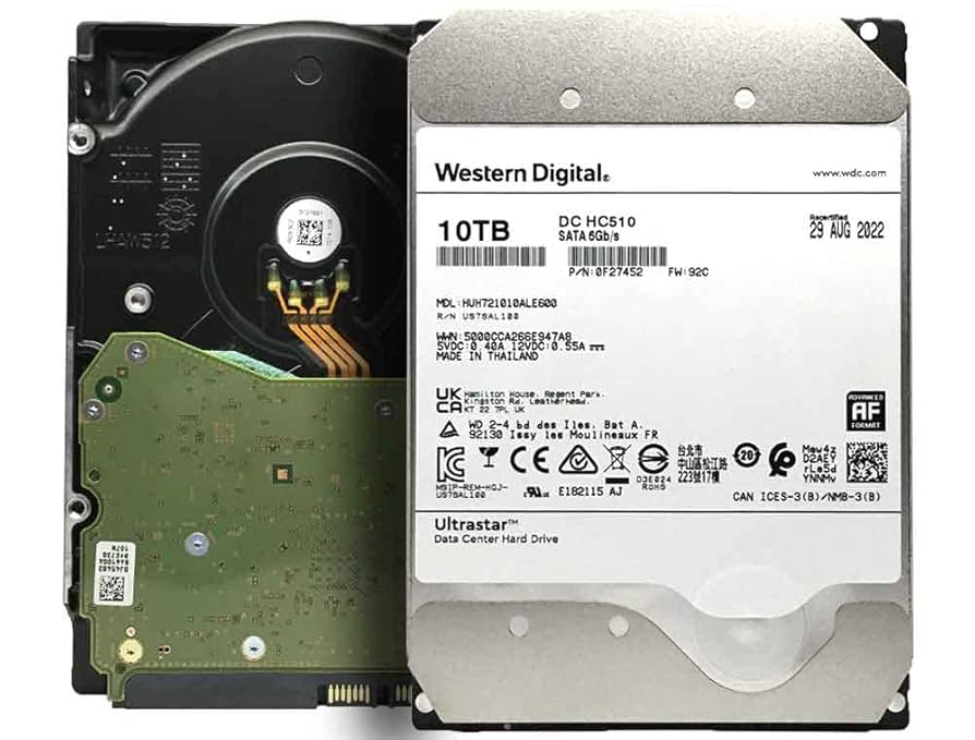 Western Digital DC HC510 10TB HDD(2個) Amazon.com: WD 10TB Ultrastar DC HC510 7200 RPM SATA 6.0Gb/s
