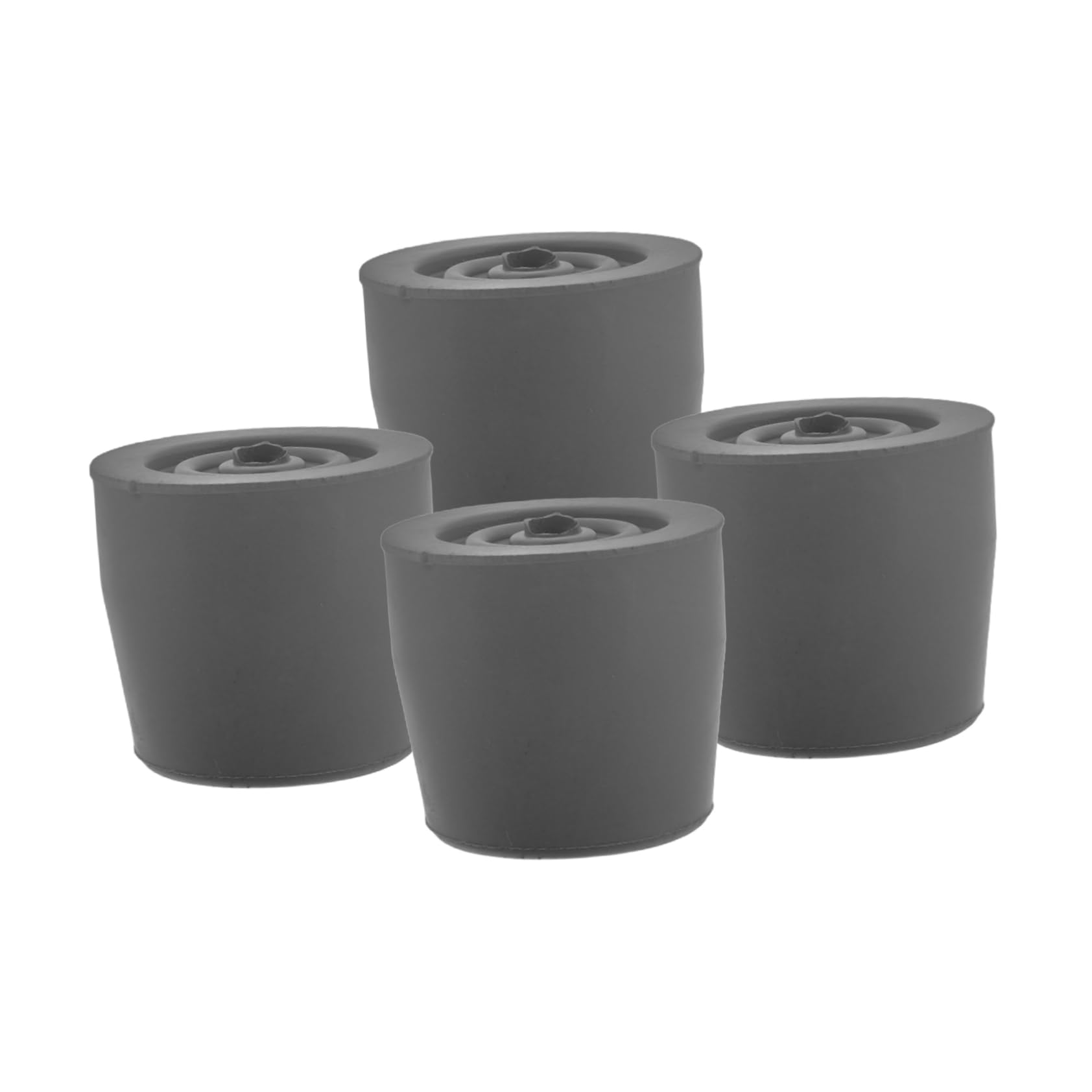 KOMBIUDA 4pcs Sturdy Rubber Walker Foot Pads Non Slip Cane Tips Accessories for