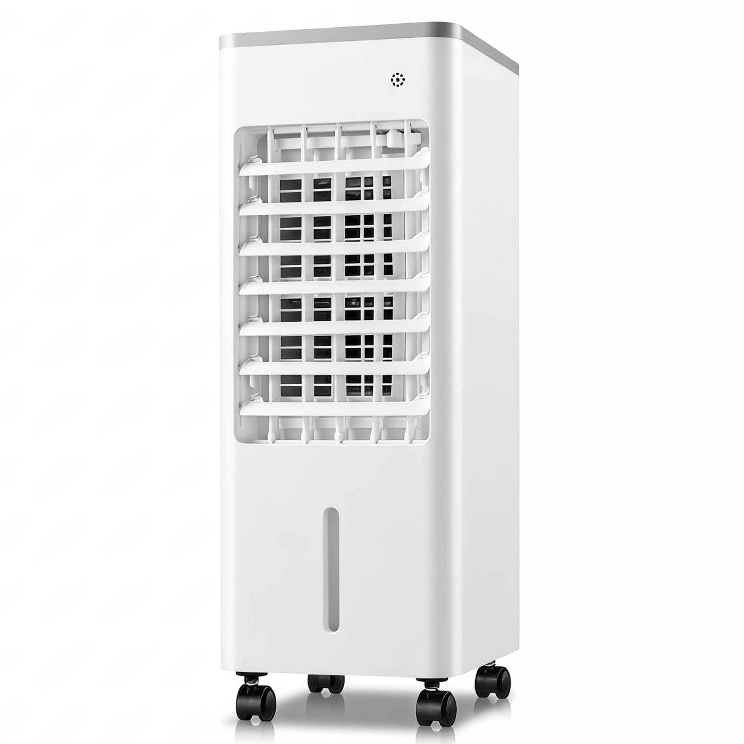 3-in-1 Evaporative Air Cooler with Remote Control, Portable Mobile Air Cooler/Fan/Humidifier, 6L Water Tank, 3 Speeds, 3 Wind Modes & 7.5h Timer