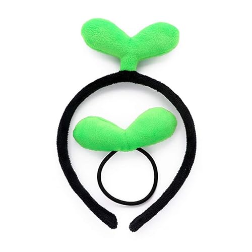Miniatura 9 de TENDYCOCO Juego de 2 pinzas para el cabello con brotes de frijoles, diadema para plantas, hierba, hierba, horquilla, accesorios para el cabello para