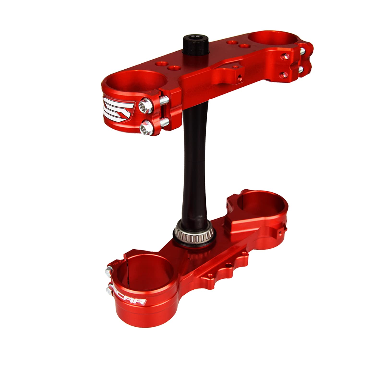SCAR Tijas Compatible con HONDA CRF250R (10-13) CRF450R (09-12) - Offset 22mm - Rojo