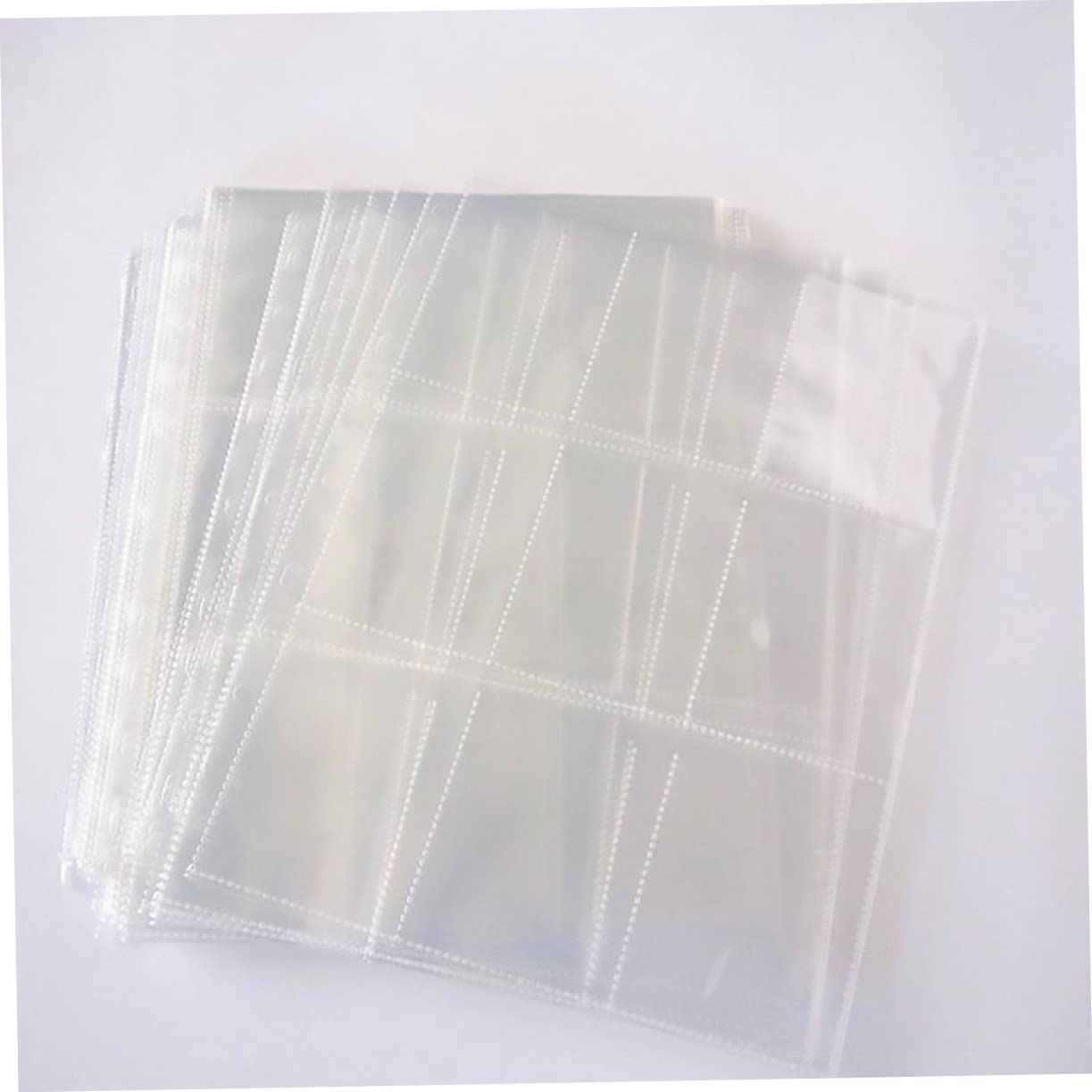 50blätter Fotoalbum-nachfüllpackungen Fotoalbum-Taschen Kartenhalter Kunststofftaschen Ring-Ordner Plastikfototaschen Fotoalbumseiten