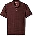 Haggar Men's Short Sleeve Space Dye Knit Polo
