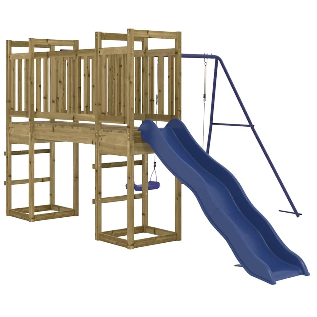 vidaXL Parque Infantil de Exterior Madera de Pino impregnada