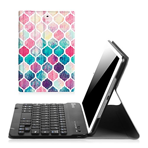 Fintie Keyboard Case for iPad Mini 1/2 / 3 - Slim Shell Lightweight Cover with Magnetically Detachable Wireless Bluetooth Keyboard for iPad Mini 3 / iPad Mini 2 / iPad Mini 1, (Z-Moroccan Love)