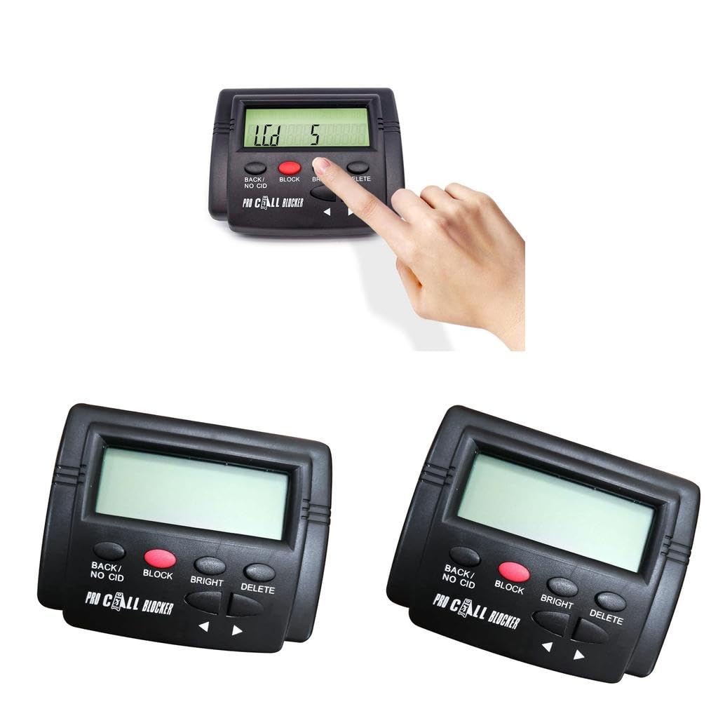 The Style Sutra 2pcs Multifunction Call Blocker w/Call ID Display 1500 Numbers Capacity|Consumer Electronics | Home Telephones & Accessories | Caller ID Devices-image-33