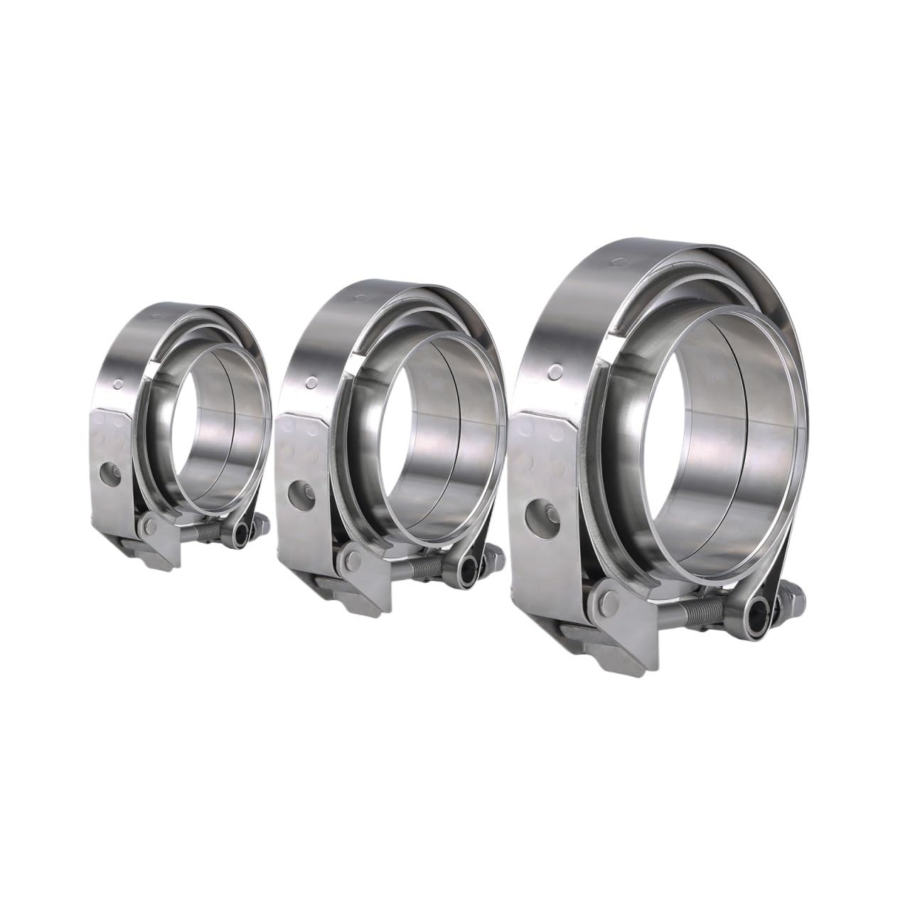 Abrazadera De Banda En V Liberación Rápida Acero Inoxidable 304, 2,5 ", 3", 63mm, 76mm, Tubo Escape Turbo(76mm 3 inch)