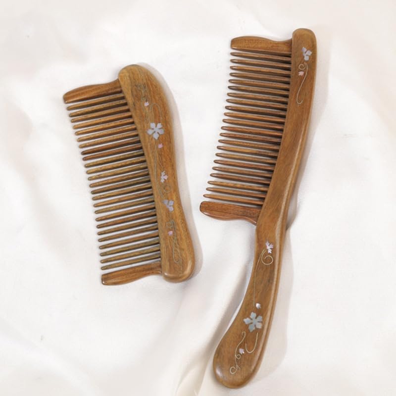 Log Wooden Comb Portable Household Hair Drying Women's