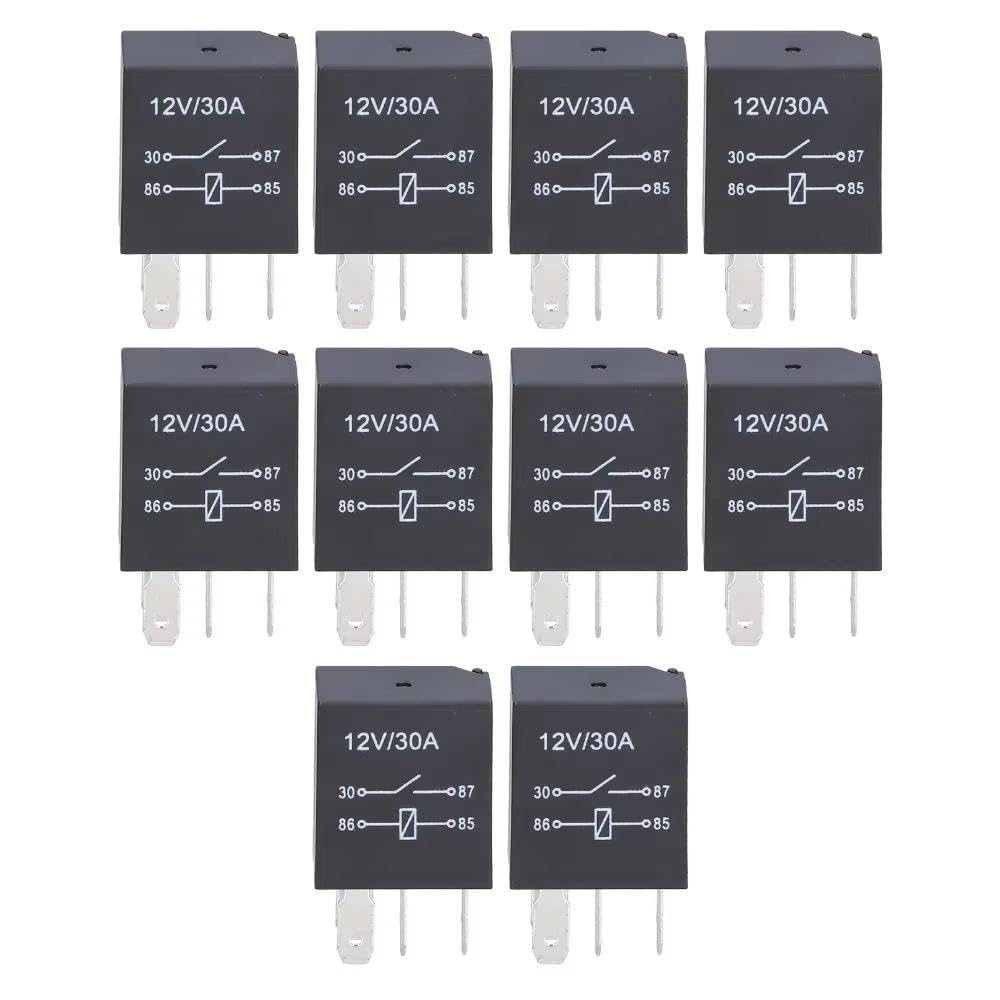 Kit De Relé De Automóvil De 10 Piezas 4/5 Pines 12V 30A Regiones