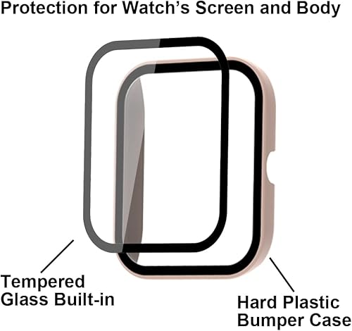 Miniatura 3 de smaate Fundas de reloj inteligente con protector de pantalla para Y20GT, compatibles con WZWNEER, BANLVS, DXPICR, Bctemno Y20GT de 1.7 pulgadas,