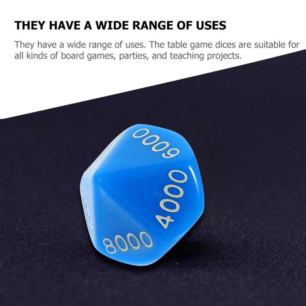 Set Di 10 Dadi Poliedrici A 20 Facce In Plastica Resistente, Numeri Chiari E Grandi, Per Giochi Da Tavolo E Apprendimento Matematico (giallo)