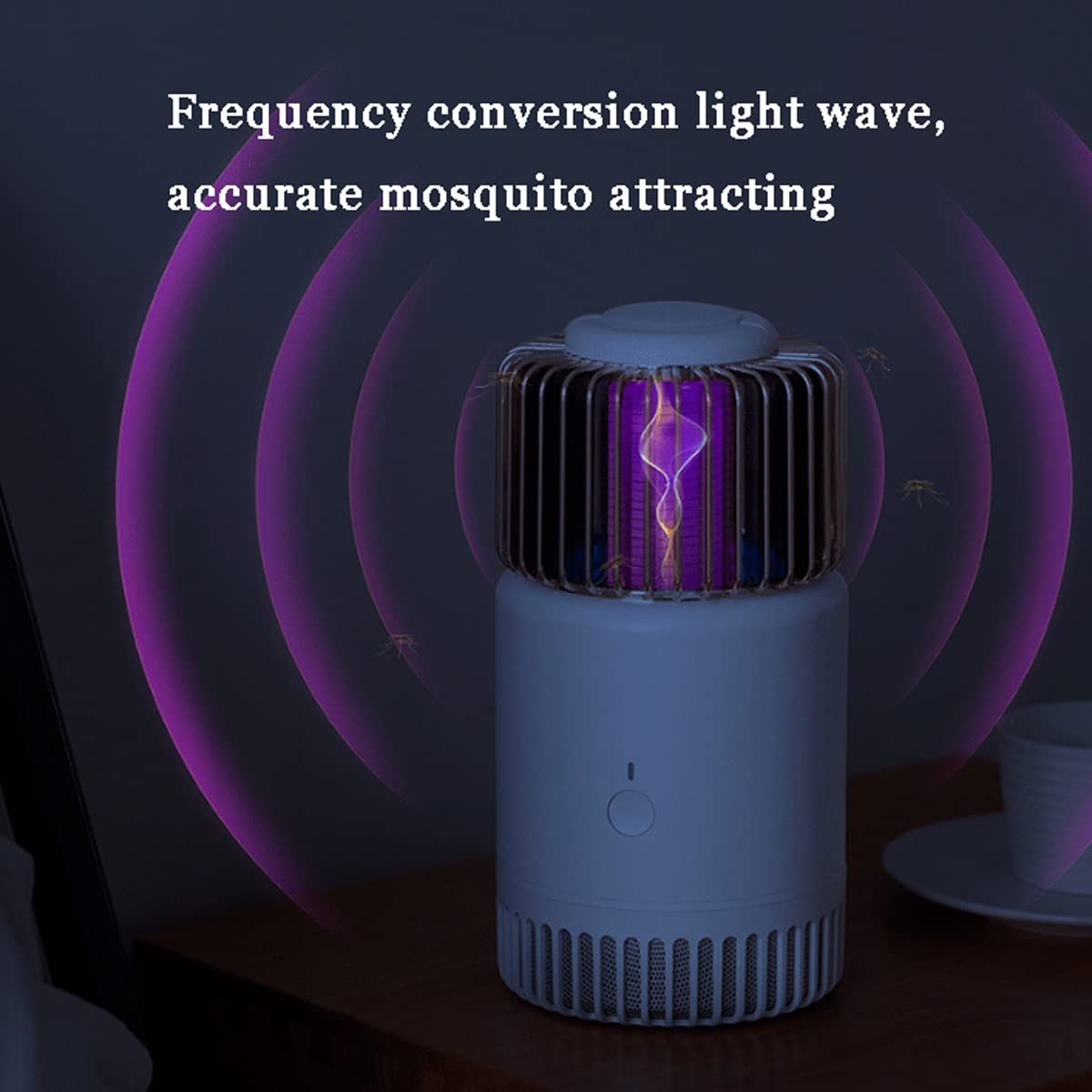 Bug Zapper, lámpara antimosquitos, Recargable con Cable USB, Control físico silencioso de Mosquitos, Trampa eléctrica para Matar Mosquitos