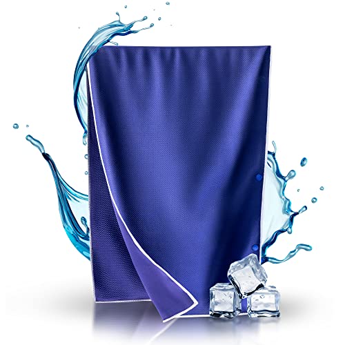 CULYA Kühltuch 90x30 cm – Sofort 10 °C kälter als Umgebungstemperatur, Kühlhandtuch & Schweißtuch für Sport, Fitness & Outdoor, Immer, überall & beliebig oft nutzbar
