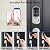 Keyless Entry Door Lock with Handle Set, Keyless Entry Deadbolt with Handle Set, Smart Locks for Front Door Alexa Fingerprint Auto Lock,Silver