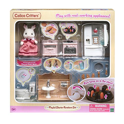Calico Critters Playful Starter Furniture Set, Toy Dollhouse Furniture And Accessories Set With Figure Included #TOP7