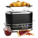 Andrew James Toaster 2 Slice | Wide Slots Warming Rack & Removable Crumb Tray |...