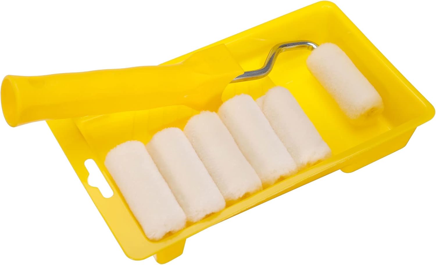 uxcell 8Pcs 2Inch Mini Paint Rollers, with 2Inch Wool Paint Rollers