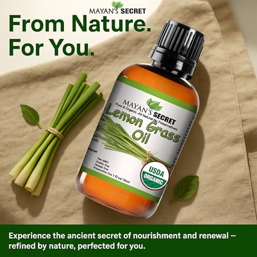 Aceite Esencial Orgánico de Hierba Limón 1oz Puro miniatura 6