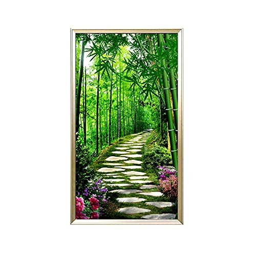 Broderie diamant 5D de qualité supérieure toile artisanale cristal bambou 80x220cm