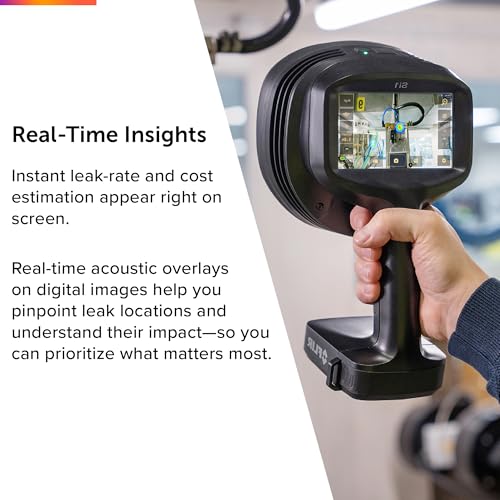 Image of FLIR Si1-LD Industrial Acoustic Imaging Camera for Detecting Compressed Air Leaks | Industrial, detect /locate /quantify leaks, on-camera cost analysis, MDLR 0.01 l /min at 2.5m, one-handed, WiFi