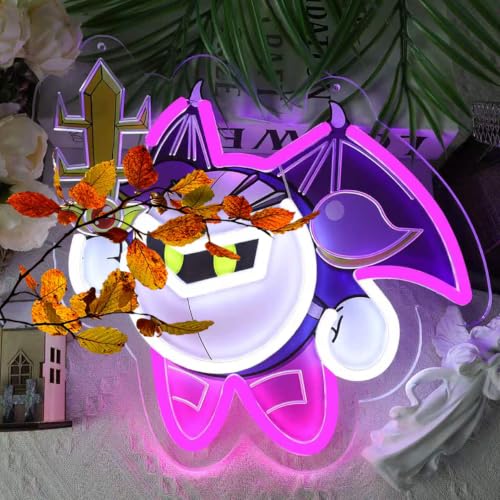 Image of Knight Anime Neon Sign Fantasy Gaming LED Light Sign for Wall Decr, Dimmable Anime Neon Light for Kids Room Bedroom Game Room Man Cave Bar Wall Art Birthday Gifts