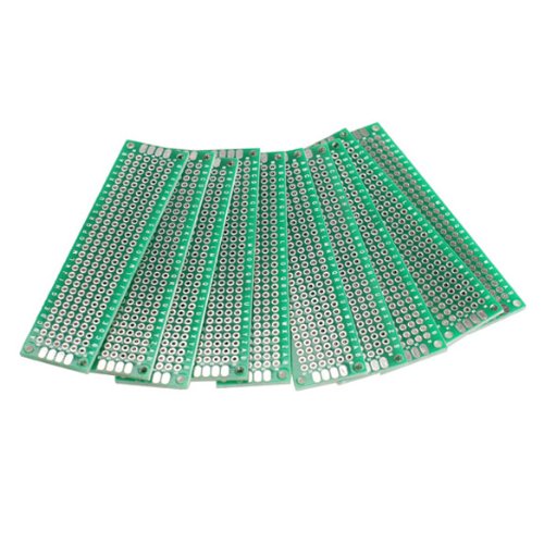 Preisvergleich Produktbild Vktech 10Stk. 2x8cm Lochrasterplatte Lochrasterplatine Leiterplatte Streifenraster Platine PCB Board