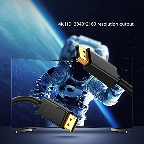 ASFD Monitor Cable DisplayPort Cable 1.2 DP to DP Cable [4K@60Hz, 2K@144Hz] with Gold Plated Connector for Laptop PC Gaming Monitor Cable (Length : 3M)