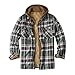 Beudylihy Herren Holzfällerhemd Gefüttert-Flanell-Winter-Thermo Thermohemd Kariert-Langarm-Winterjacke Hemdjacke Regular Fit Freizeit Karohemd Kapuze Männer Innenfutter Arbeitshemd
