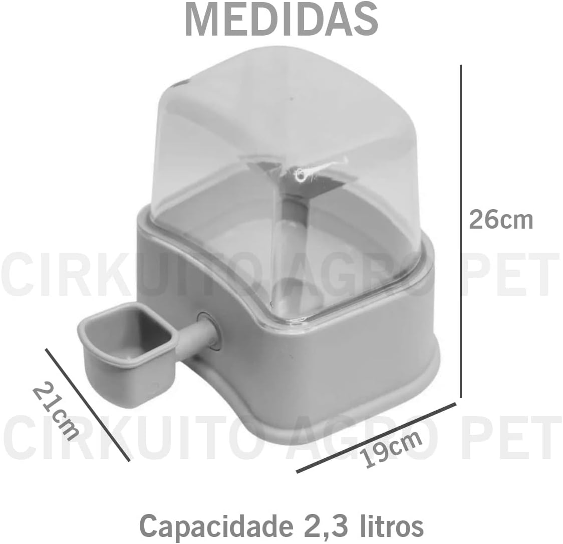 Petlon Bebedouro Automatico Cães Gato Pet De Pelos Longos 2 3 Litros - Rosa