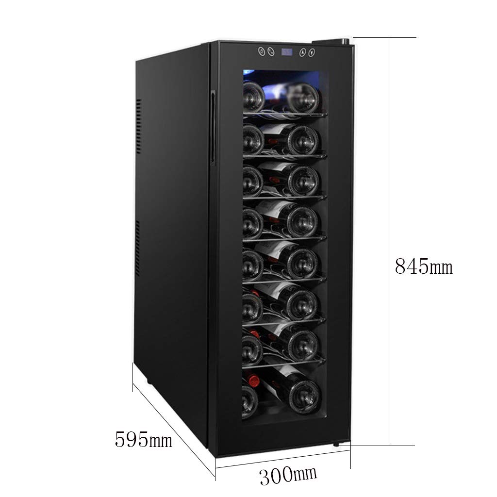 Ljlzxpbus Wine Cooler Refrigerator - Red Wine Fridge Chiller Vertical Wine Cooler - Freestanding Compact Mini Wine Fridge 24 Bottle - Electronic Cooling -60w on Fridge.com - View 6