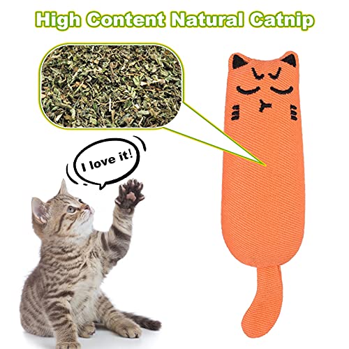 ADAKEL 5 Pieces Cat Catnip Toy Cat Chew Toy for Pet Cat Playing Chewing Teeth Cleaning ADAKEL 5 Pieces Cat Catnip Toy Cat Chew Toy for Pet Cat Playing Chewing Teeth Cleaning