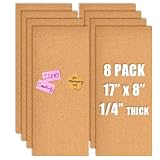 Multi-functional Use: You can use this cork board for crafts, or create it as your unique display board. Use it to display photos, messages, travel maps and reminders, and more. Natural cork is also a great sound-absorbing material, and it creates a ...