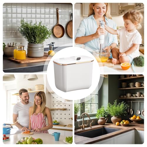 Cubo de basura colgar para evitar dolores de espalda papelera cocina bajo encimera 5