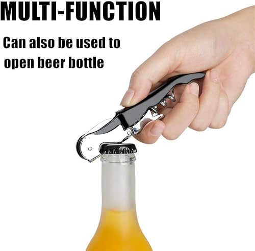 Miniatura 4 de TOPTIE Abridores de vino de sacacorchos personalizados de 60 piezas con cortador de aluminio, abridor de botellas todo en uno para cerveza o vino