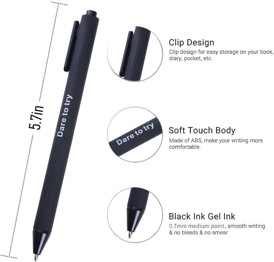 14 Pack Inspirational Ballpoint Pens with Uplifting Quotes - Black Ink Motivational Pens for School, Office, Classroom Supplies, Teacher & Student Appreciation(14 Unique Designs) - Image 2