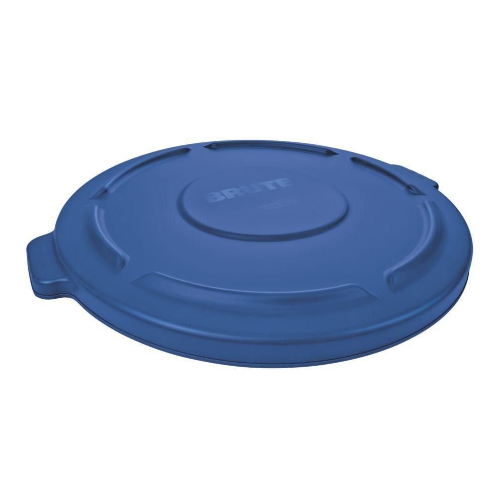 Rubbermaid Commercial FG263100BLUE Products Brute Trash Can Lid, 32 gal, Blue