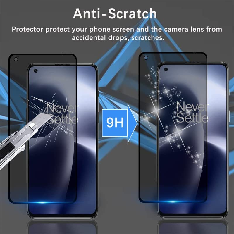 Image of Anti-Spy Privacy Tempered Glass Screen Protector Compatible For Oppo A72 (Black, Pack of 1) Edge to Edge Coverage Screen Guard with Easy Installation Kit