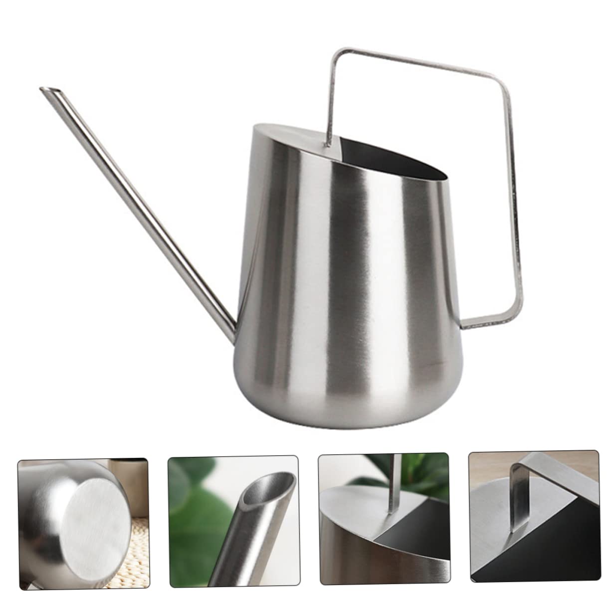 HANABASS 2 Pezzi Annaffiatoio Inossidabile con Beccuccio per Giardinaggio Indoor e Outdoor Facile Maneggiare per Famiglia