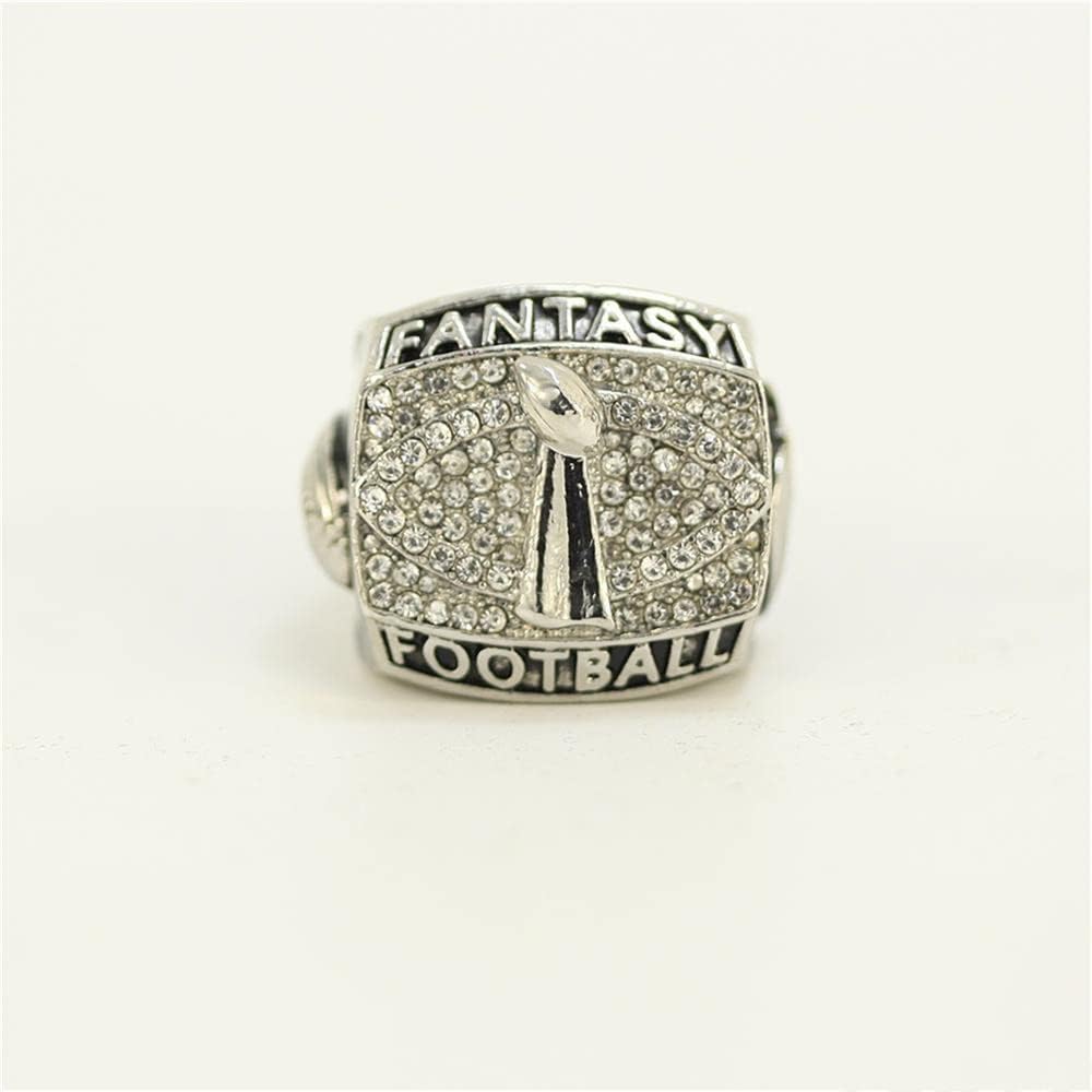 4Pcs 2014 2015 2016 2017 Fantasy Football League Championship Rings Set for Fans Men's Gift