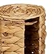 Relaxdays Toilettenpapier Aufbewahrung, 3 Rollen, HxD: 34 x 18 cm, Wasserhyazinthe, Reserverollenhalter stehend, Natur