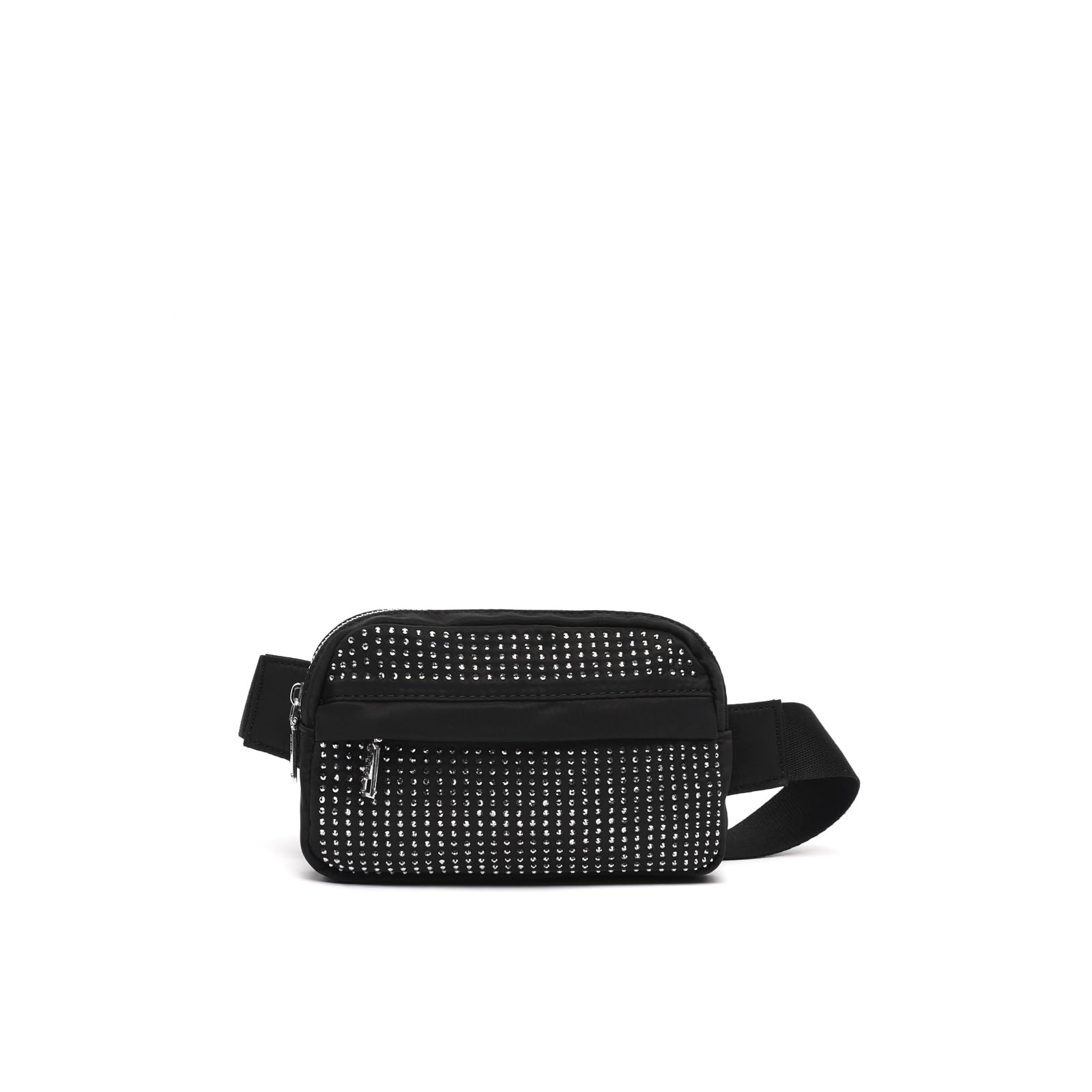 MISAKO Brillant riñonera con Detalles Brillantes ED. Mujer - Brillant Negro 13x20x4cm