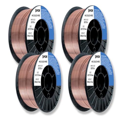 Image of PGN ER70S-6 .035 inch (4 Pack) Solid MIG Welding Wire - 10lb Spool