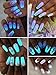 12 Boxes Luminous Pigment Nail Powder, Kalolary Neon Color Nail Powder Pigment Eyeshadow Powder UV Glow Fluorescent Matte Colorant Glow in The Dark Makeup
