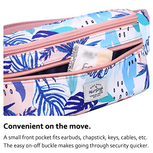 Image of Hotstyle 521S Fashion Waist Bag Cute Fanny Pack 20X6X11 cm Pink Tropical