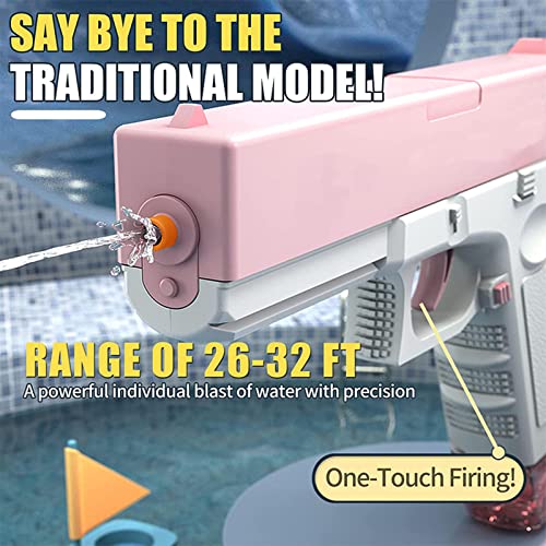 Pistola De áGua EletrôNica, Alcance MáXimo 32 PéS,500cc+60ccAlta Capacidade Pistolas De áGua Pistola