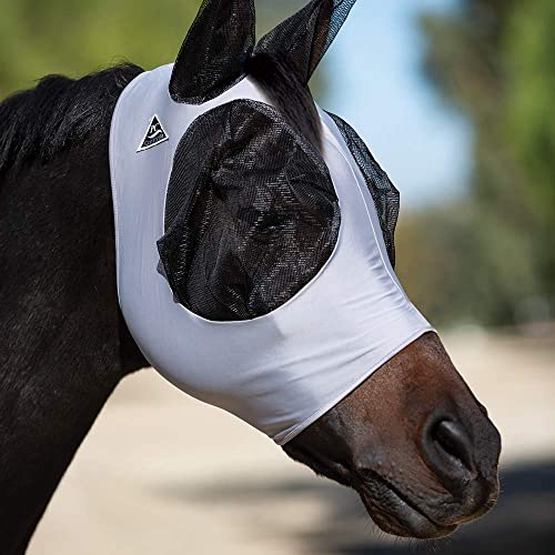 Professional's Choice Comfort Fit Lycra Horse Equine Fly Mask Mesh Ears