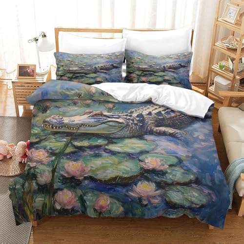 Housse de couette avion 3D microfibre 220x240cm avec taies - 3