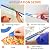 KICNIC Premium Blue Painters Tape 3 Rolls, 180 Yards Total, Paint Tape for Multi-Purpose, Painting, Painter's, Masking Master Tape for Crafts Arts & Labeling, 0.7in x 60yd Each