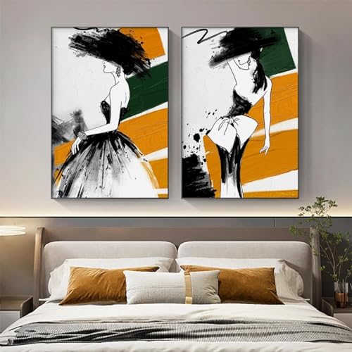 Toile décorative pour salon et chambre : grand format abstrait 70x100cm pour un mur moderne